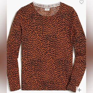 NWT JCrew Teddie sweater leopard XXS